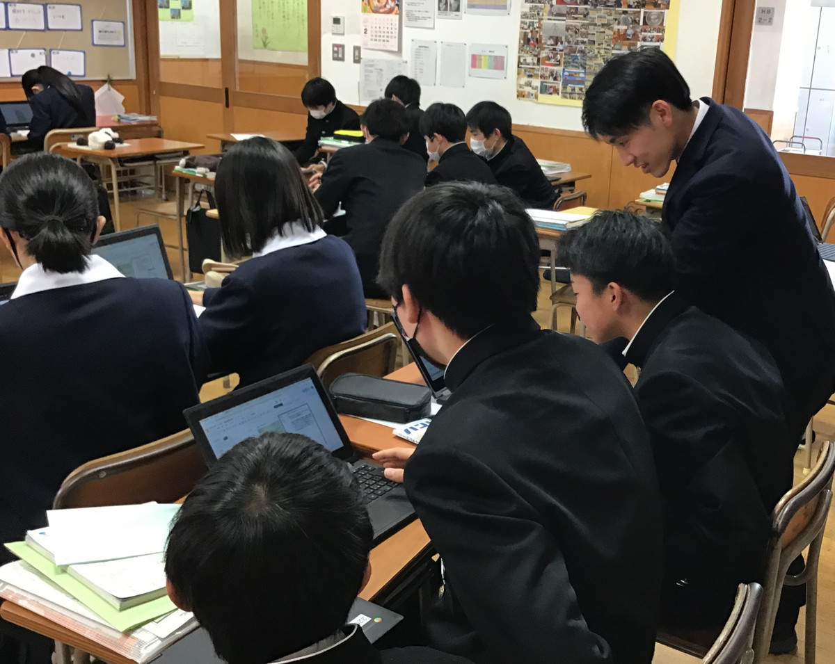 【倉敷市立多津美中学校】ICTとPBISの基盤があるからこそ実現できる、生徒の新たな興味を広げる自由進度学習